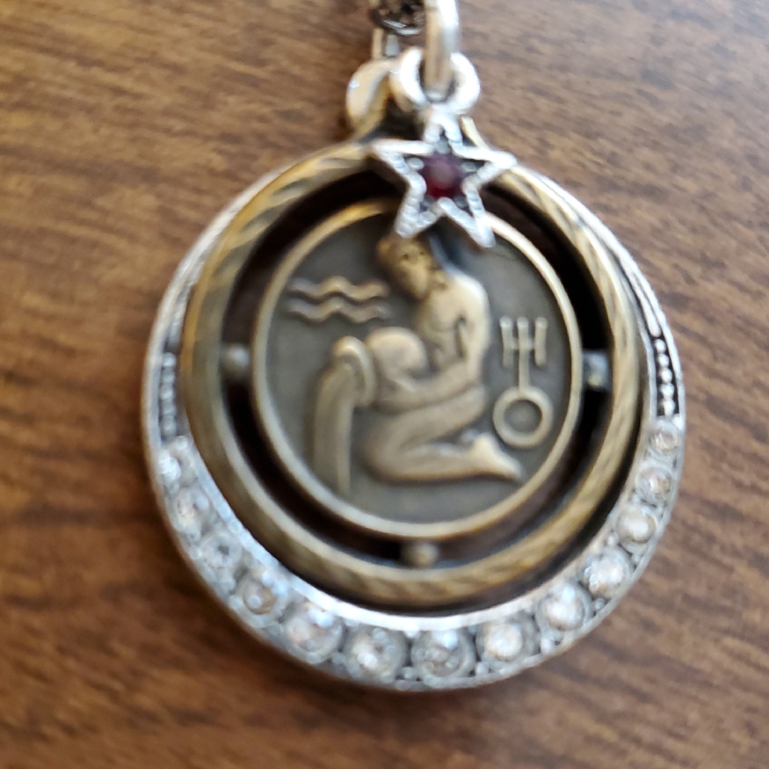 Sweet Romance Gold And Silver Zodiac Necklace